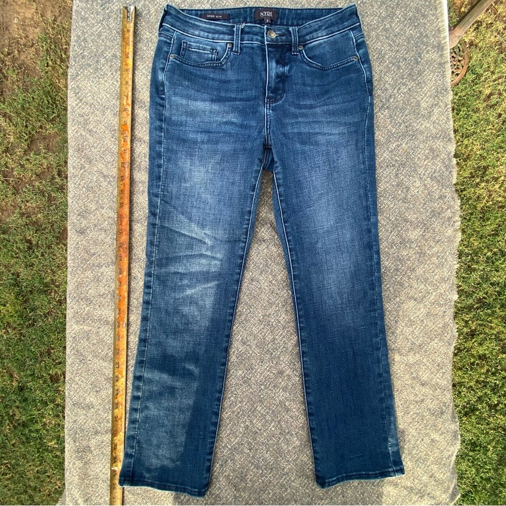 NYDJ Sheri Slim Jeans in Mesquite Blue Denim size 2 26